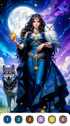 Epic Fantasy Color by Numbers screenshot