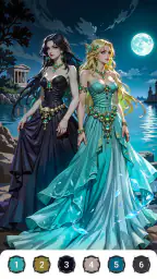 Epic Fantasy Color by Numbers screenshot
