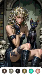 Epic Fantasy Color by Numbers screenshot