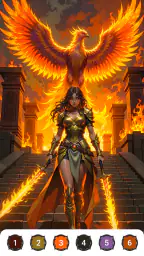 Epic Fantasy Color by Numbers screenshot