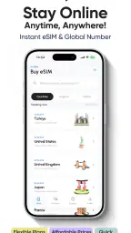 eSIM & virtuelt nummer GetSim screenshot