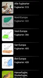 Europeisk Fugler Stemmene PRO screenshot