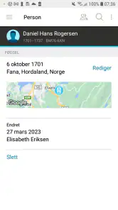 FamilySearch Tre screenshot