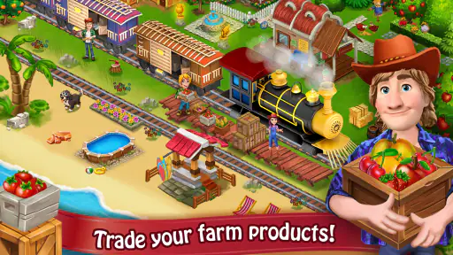 Farm Day landbrug Offline Game screenshot