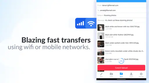 Filemail - File Transfer App screenshot