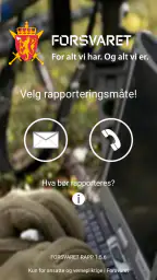 Forsvaret Rapp screenshot