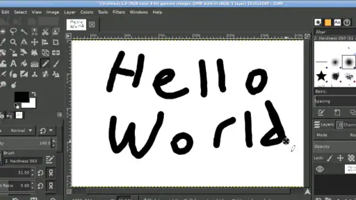 GIMP screenshot