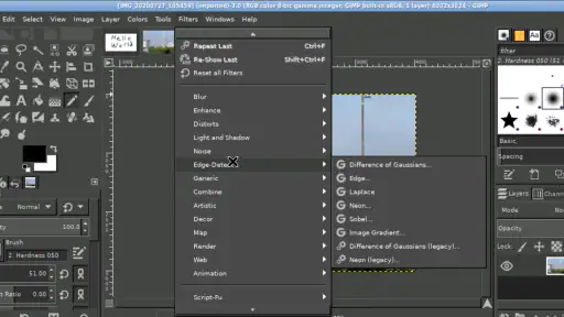 GIMP screenshot