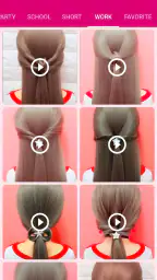 Girls Hairstyle Step By Step screenshot