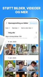 Gjenopprett tapte bilder screenshot