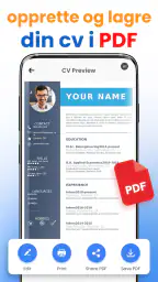 gjenoppta bygger Pdf CV maker screenshot