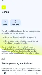 Golfreglene 2023 screenshot