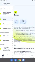 Golfreglene 2023 screenshot