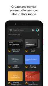 Google Presentasjoner screenshot