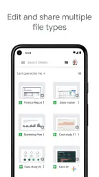 Google Regneark screenshot