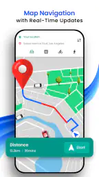 GPS-navigasjon - 3D-kart screenshot