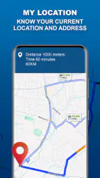 GPS-navigasjon: Rutesøker kart screenshot