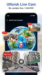 GPS satellitt live jordkart screenshot