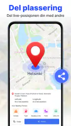 GPS satellitt live jordkart screenshot