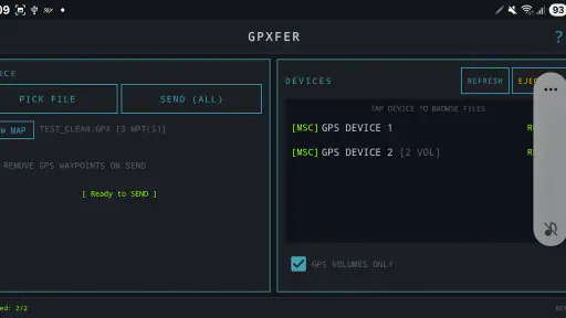 GpXfer screenshot