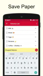 Handleliste screenshot