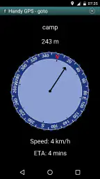 Handy GPS screenshot