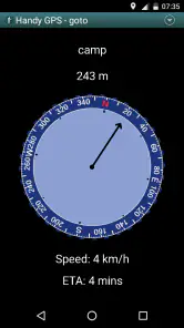Handy GPS screenshot