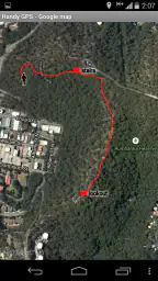 Handy GPS screenshot