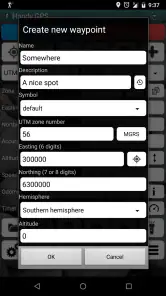Handy GPS screenshot