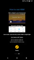 High Brightness Mode screenshot
