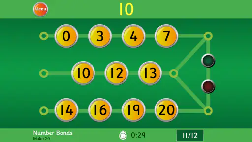 Hit the Button Maths screenshot