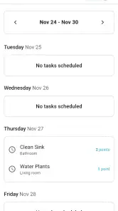 House Cleaning Schedule-Chores screenshot