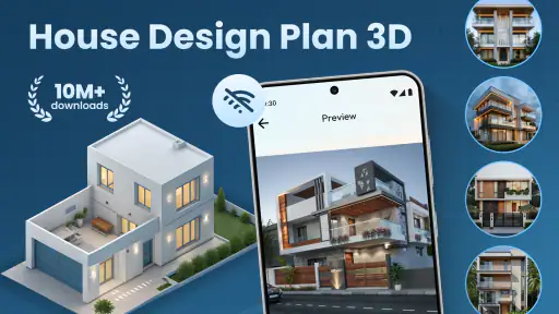 Husdesignplan 3D-app screenshot