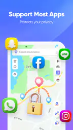 iAnyGo:Joystick, Finger travel screenshot