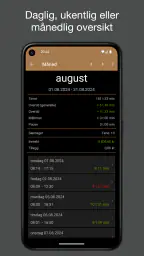 iboChron - Timeregistrering screenshot