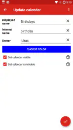 iCal Import/Export CalDAV screenshot