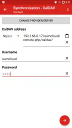 iCal Import/Export CalDAV screenshot