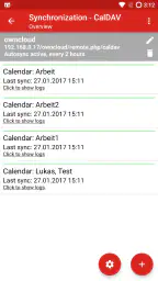 iCal Import/Export CalDAV screenshot