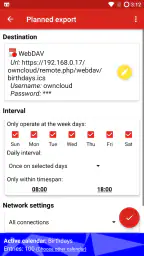 iCal Import/Export CalDAV screenshot