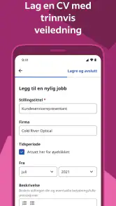 Indeed jobbsøk screenshot