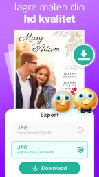 invitasjon maker bursdag kort screenshot