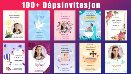 Invitasjon til dåpsnattverd screenshot