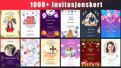 Invitasjonsmaker og Utforming screenshot