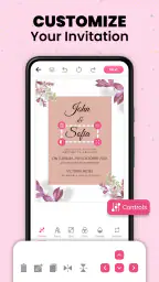 Invitasjonsskaper & kortdesign screenshot