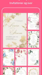 Invitations- og kortdesign screenshot