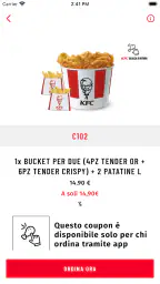 KFC Italia screenshot