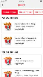 KFC Italia screenshot