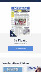Kiosque Figaro: Journal screenshot
