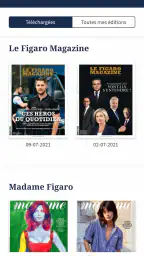 Kiosque Figaro: Journal screenshot