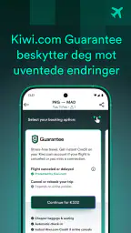 Kiwi.com: Billige flybilletter screenshot